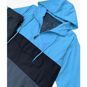 Nouvelle Collection Survêtement Décontracté Uni d'Été Coupe-Vent Personnalisable avec Logo, Veste à Cordon et Pantalon 100% Nylon Séchage Rapide Léger 2-en-1 - Product Image 2