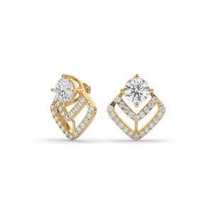 Pendientes de Diamantes de Laboratorio Premium de 3.37Ct, Corte Brillante Redondo, Oro de 14KT, Certificados por IGI, Joyería Fina Ligera para Mujer, Luxeshine B2B - Product Image 2