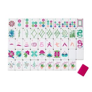 Figura Artística de Resina con Temática Tradicional Personalizada, Azulejos de Sirena Hechos a Mano, Patrón Verde y Blanco, Juego Premium de 160 Piezas para Fiestas Familiares - Product Image 4