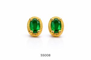 Pendientes de Coral Chapados en Oro de Aleación de Zinc de Primera Calidad de MOLL JEWELLERS, 0.3 mm de Grosor, Joyería Moderna para Mujer, para Bodas y Fiestas, Modelo 55008 - Product Image 3