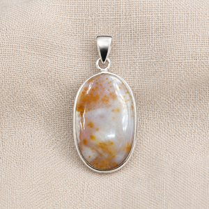 Top Quality Dendrite Agate Pendant 925 Sterling Silver Rose Gold Yellow Gold Plated Handmade Oval Gemstone Jewelry Gift Women he - Product Image 1