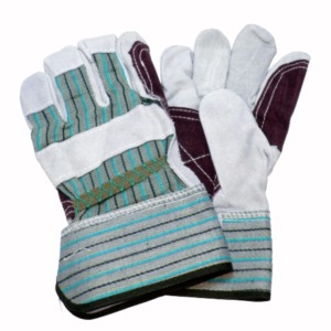 Guantes de Trabajo sin Dedos de Algodón Antideslizantes para Exteriores Unisex para Todas las Estaciones Diseño a Rayas Verde Blanco Rojo Gris - Product Image 3