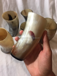 Verres à shot en corne naturelle, verres à vodka, verres à tequila, mini-verres en corne de buffle, style viking, tasses à boire en corne, prix de gros - Product Image 3