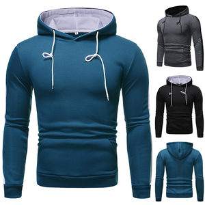 Sudadera con Capucha para Hombre, Corte Ajustado, Informal, Tejida en Poliéster, con Bolsillo, para Otoño - Product Image 4