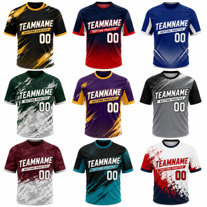 เสื้อเบสบอลปักลายตามสั่ง OEM แบรนด์ส่วนตัว แห้งเร็ว ระบายอากาศได้ดี 100% โพลีเอสเตอร์ สำหรับสโมสรและทีม - Product Image 2