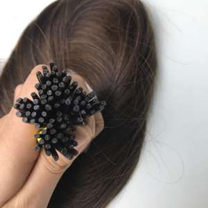 Venta al por mayor Remy Extensiones de cabello humano I Tip, Doble dibujado 100% Ruso Extensiones de cabello humano I tip - Product Image 4