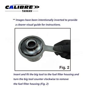 TAIWAN CALIBRE Steel 2pc Diesel Fuel Filter Water Sensor Wrench Removal <b>Tool</b> Set for Mitsubishi Triton 2.5 Diesel Engines - Product Image 4