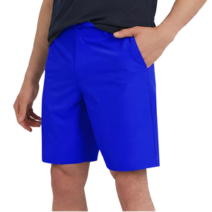 Pantalones Cortos Bermuda Azules Sólidos para Hombre, Cintura Media, Cierre de Botones, Estilo Casual, Secado Rápido, Tela de Poliéster, Bolsillos - Product Image 6