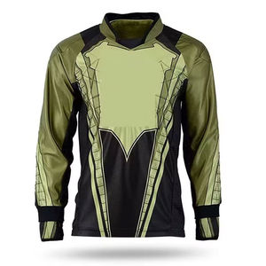 Camiseta de Fútbol para Hombre, Negra y Gris con Patrón Geométrico, Manga Larga, Transpirable, de Poliéster, Corte Regular, para Todas las Temporadas - Product Image 4