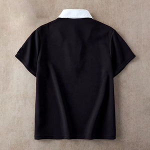 เสื้อโปโลแขนสั้นทรงเข้ารูปสำหรับผู้ชาย ผ้าเนื้อนุ่มพรีเมียม สวมใส่สบาย - Product Image 3