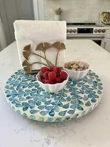 Indian Supplier's Home Use Decorative Wood Acrylic Resin and Pearl <b>Tray</b> Bone Inlay Serving and Storage <b>Trays</b> - Product Image 4