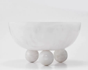 Bol à fruits en résine fait main avec motif veineux artistique pour une décoration de cuisine haut de gamme et un usage quotidien - Product Image 1