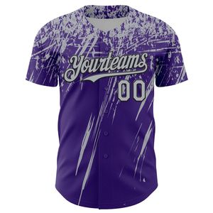 Maillot de baseball personnalisé sublimé, entièrement boutonné, 100 % coton biologique, antibactérien, col en V, manches courtes, séchage rapide, logo frontal - Product Image 4