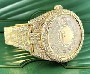 Reloj de Moissanita de Lujo de Alta Calidad, Reloj Personalizado con Incrustaciones de Diamantes para Regalo, Venta al por Mayor de Fábrica, Relojes Mecánicos con Incrustaciones de Diamantes Estilo Hip Hop - Product Image 2