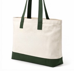 Sacs de courses les plus vendus, sac fourre-tout en toile 100% coton avec logo imprimé personnalisé, coton à soufflets - Product Image 1