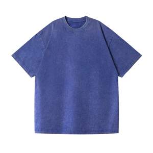 Camiseta Urbana para Hombre, Lavado Ácido, Cuello Redondo, Algodón, Estilo Casual, Moda Urbana, Top para el Mercado Estadounidense - Product Image 4