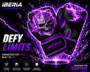 IBERIA Premium <b>Silver</b> Boxing <b>Gloves</b> Blue Accent PU Leather Training <b>Gloves</b> Custom Logo OEM Wholesale Sports Equipment - Product Image 6