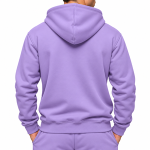 เสื้อฮู้ดซิปแบบยูนิเซ็กซ์ สีพื้น ผ้าฟลีซ สวมใส่สบาย พิมพ์ลายโลโก้ด้านหน้า ทรงโอเวอร์ไซส์ เหมาะสำหรับใส่ในฤดูร้อน สไตล์สตรีทแวร์ รับผลิตแบบ OEM - Product Image 6