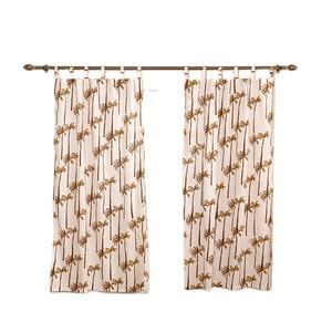 Rideau de porte en coton tissé solide avec un design élégant, translucide et écologique pour la maison et le bureau - Product Image 1