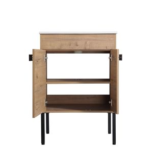 24 pollici Freestanding bagno di conversione flottante opzionale 24*18-00324IMO-1(KD-imballaggio) con armadio incluso - Product Image 6