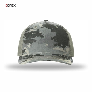 Casquette Trucker en Maille Camouflage Personnalisée 5 Panneaux Réglable Respirante Imperméable pour Adultes Printemps Hiver Pêche - Product Image 2