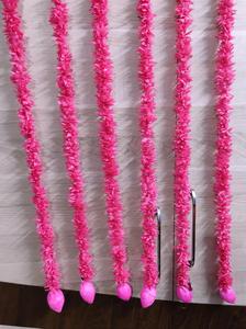 Guirlande de jasmin rose élégante, style vintage, moderne et classique, décoration de mariage indienne, toile de fond simple et traditionnelle pour fête, à suspendre - Product Image 1