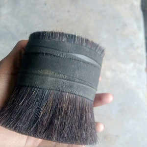 มัดขนหางควายทำมือ สีดำธรรมชาติ วัสดุตกแต่งบ้านสไตล์เรียบง่าย - Product Image 2
