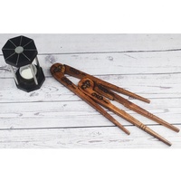 Boussole maçonnique en bois de luxe fabriquée à la main