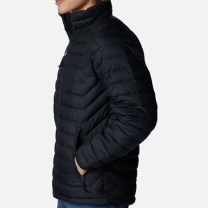 Men's Black Canvas <b>Camouflage</b> Puffer Jacket Sherpa Hooded Front Print Stand Collar Zipper Closure Casual Winter Regular Fit - Product Image 4