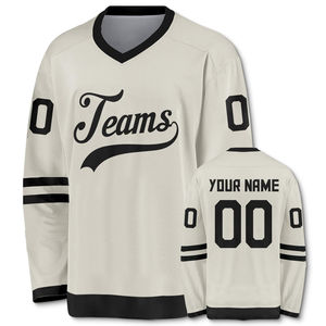 Wholesale High Quality Breathable 100% Polyester Plus Size Animal Print Ice Hockey Jersey with Custom Team Logo for Men - Product Image 2