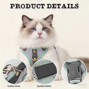 Harnais pour chat de haute qualité personnalisé OEM, style tactique, imperméable et harnais pour chien - Product Image 3