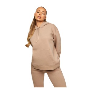 ชุดวอร์มผู้หญิงลายทางด้านข้าง ชุดลำลองฤดูใบไม้ร่วงฤดูหนาวสำหรับผู้หญิง ชุดเสื้อสเวตเชิ้ตลายทาง 2 ชิ้น และกางเกงวอร์มขายาวทรงกว้าง - Product Image 4