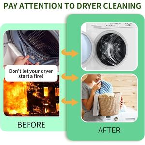 Spazzola per la pulizia di condotti e fessure da 30 pollici, per la rimozione di pelucchi e polvere, adatta per asciugatrici, condotti di ventilazione e serpentine di frigoriferi, ideale per la pulizia di condotti di aspirazione di abiti. - Product Image 3