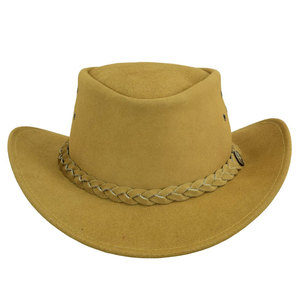Unisex Brown Leather Cowboy <b>Hat</b> With Braided <b>Band</b> Casual Outdoor Style Adult Spring Autumn Fit 56-58CM 2026 - Product Image 3