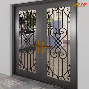 High Quality Waterproof Wrought Iron <b>Gates</b> for Entry Durable Decorative Residential and Villa Projects - Product Image 1