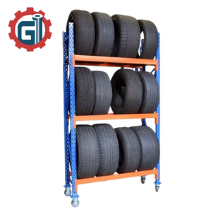 Étagère à pneus en acier OEM pour entrepôts de pièces automobiles - Product Image 1