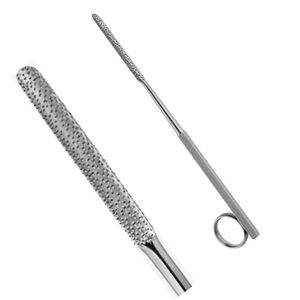 Raspador de Hueso Manual Bipolar Grande Tipo Moore de Acero Inoxidable, Instrumento Quirúrgico para Procedimientos Ortopédicos, Certificado CE - Product Image 3