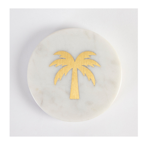 Sous-verres en marbre faits à la main, écologiques, durables, lavables, finition naturelle avec technique de découpe, accessoires en pierre - Product Image 1