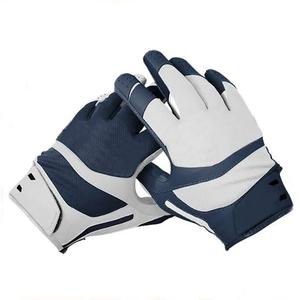 American Football Gloves-Lightweight Leather & PU Material <b>Hook</b> and Loop Closure Unisex Design for Better Grip - Product Image 4