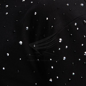 T-shirt en coton respirant 100 % avec strass, col rond, confortable, style streetwear, personnalisable, haute qualité, fabrication usine, vente chaude - Product Image 6