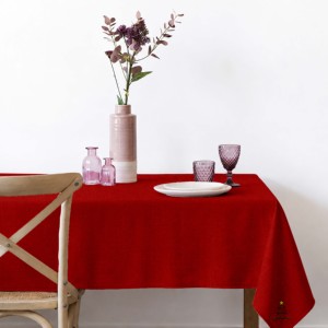 Nappe de Noël avec broderie, douce et résistante, pour la décoration de Noël à prix compétitif. - Product Image 1