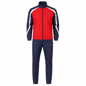 2026 <b>Men's</b> Red Tracksuit Set Full Sleeve Zipper <b>Jacket</b> Pants Striped Design Breathable Tracksuit Sporty Regular Fit Autumn Wear - Product Image 6