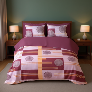 Advik 300TC 4-Piece Hotel Bedding Set American Style Cotton <b>Bed</b> <b>Sheets</b> Double Size-90x100 Inch Fitted & <b>Flat</b> <b>Bed</b> <b>Sheets</b> - Product Image 3
