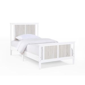 Letto singolo Connelly per bambini, opzione colore bianco/grigio Rockport - Product Image 4