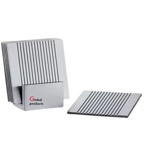 2025 incroyable look argent fini forme carrée sous-verre en métal pour hôtel maison restaurant et bar - Product Image 1