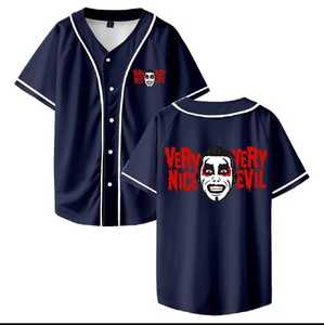 Maillot de baseball unisexe pour adulte en polyester respirant, avec impression très stylée et audacieuse, uniforme personnalisé - Product Image 2