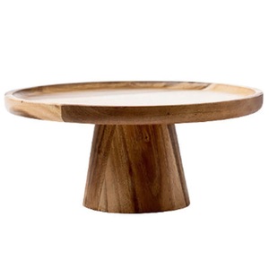Support à gâteau en bois au design très tendance, plateau à gâteau en bois massif, outils pour gâteaux, à prix très abordable - Product Image 4