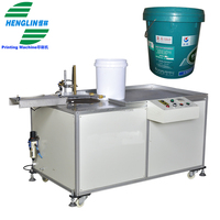 Machine de traitement de flamme de seau de peinture de cylindre en plastique avec allumage automatique pour l'encre UV base d'encre de solvant