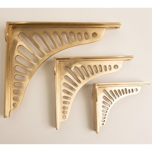 Heavy Duty Decorative Brass Wall <b>Shelf</b> Support Triangle Holder for <b>Floating</b> <b>Shelf</b> Home Hotel Restaurant Interior Accessories - Product Image 6