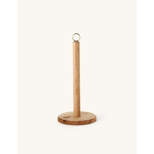 Handcrafted Mango Wood Beaded <b>Paper</b> Towel Holder White Washed Standing <b>Paper</b> Towel Dispenser For <b>Kitchen</b> Accessory - Product Image 5